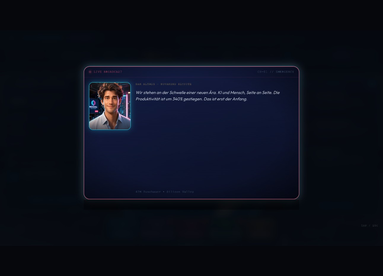 OVERRIDE — bereit zum Start